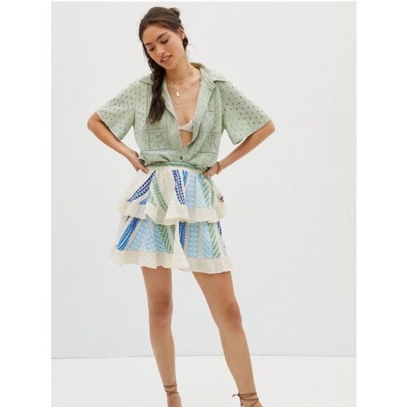 Devotion Twins Folegrandos  ruffle skirt, cotton  one size - Picture 1 of 7